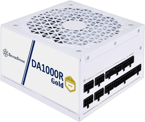 Silverstone DA1000R 80 Plus Gold PCIE 5.0 Full Modular ATX Power Supply White - Anigma